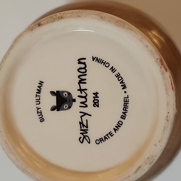 Suzy Ultman Reindeer 3D coffee cup mug Crate & Barrel - Picture 4 of 7